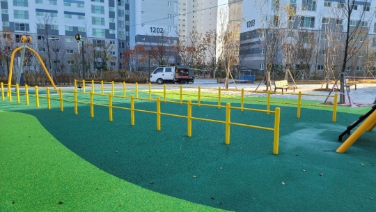 인천검단지구 택지개발사업 조경공사 안전휀스